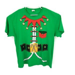 Dec 25th Elf Costume S/S Christmas Holiday Tshirt 100% Cotton Mens or Womens XL